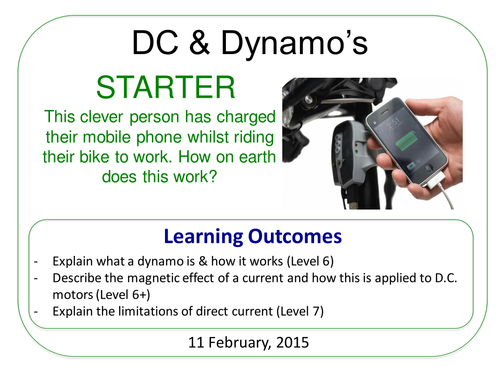 Year 7: DC Motors & Induced Current (Magnetism & Electricity 7.5)