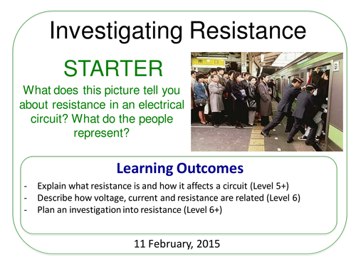 Year 7: Investigating Resistance (Magnetism & Electricity 7.5)