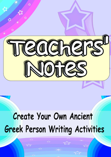 Ancient Greece Cross-Curricula Creative/Big Writing Complete Lesson (Multiple Genre)