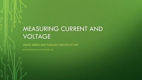 Measuring Current and Voltage