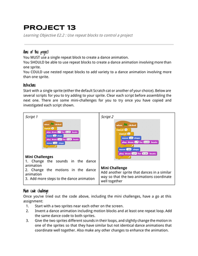 Code Lesson E2-2 Using Repeat in Programming