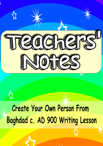 KS2 Baghdad c. AD 900 Engaging Cross-Curricula Big/Creative Writing Lesson