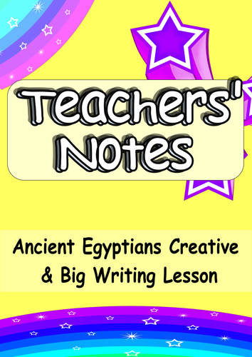 KS2 Ancient Egypt Engaging Cross-Curricula Big Writing or Creative Writing Lesson