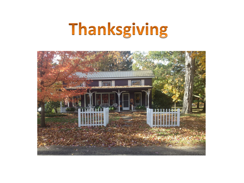 Early Years Thanksgiving PowerPoint Presentation Pack