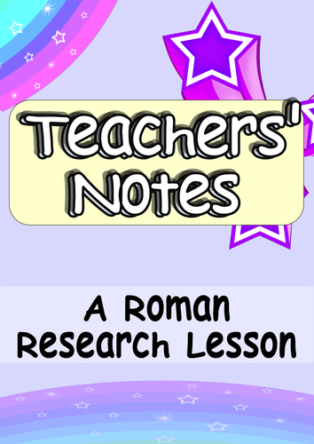 KS2 Romans Research Lesson Independent Learning with Differentiation Element