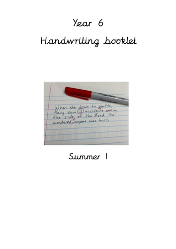 Year 6 Handwriting and spelling booklet