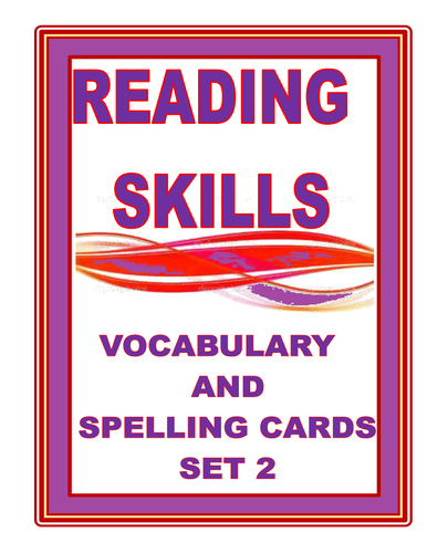 READING SKILLS: COMPREHENSION AND SPELLING CARDS SET 2