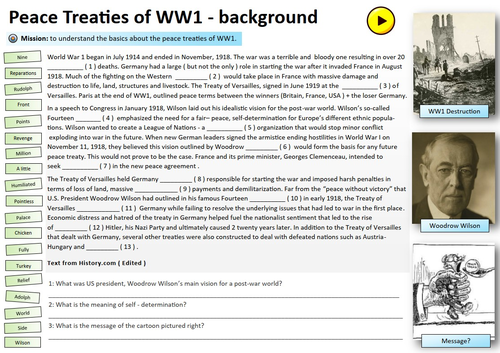 Versailles + Other Treaties - 70 Page Teaching Pack and Revision.