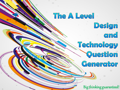 The A Level Design and Technology Question Generator