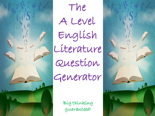 The A Level English Literature Question Generator