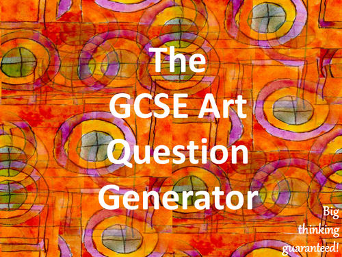 The GCSE Art Question Generator