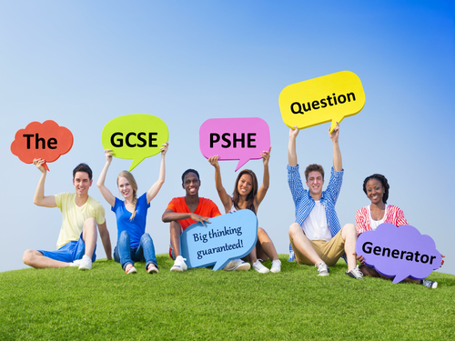 The GCSE PSHE Question Generator