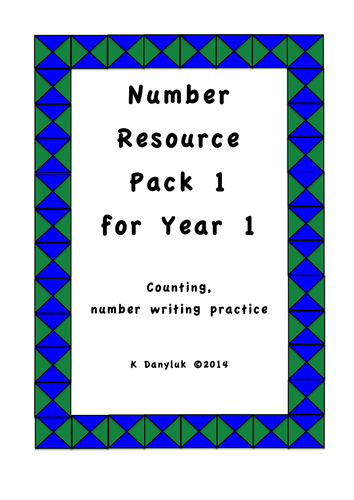 Number Pack 1 for Year 1 Resource Pack 1