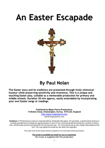 An Easter Escapade (Play Script for Primary/Middle Schools)