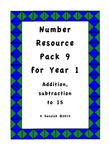 Teaching Number for Year 1 Resources Pack 9