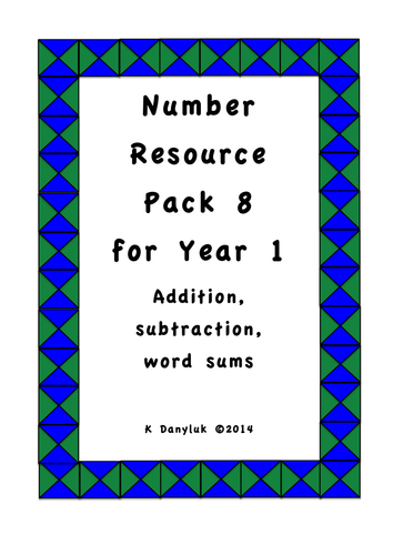 Teaching Number for Year 1 Resource Pack 8