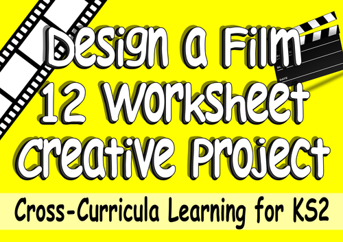 12 Worksheet Design a Hollywood Film Pack. Cross-Curricula Engaging Challenging