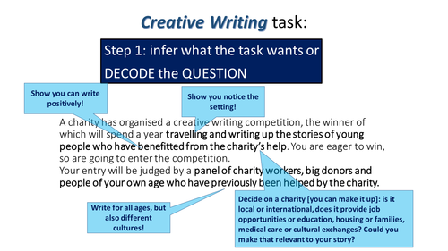 'Trial' AQA English Paper 1 SectionB,  creative writing: 1