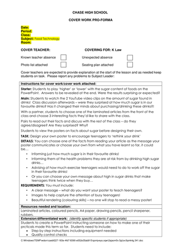 Cover Lesson - Rethink your drink sugar 
