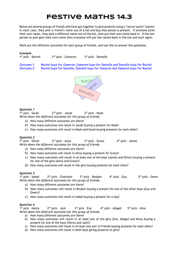 Festive Maths Pack 14