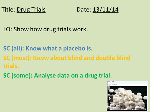 GCSE Core Science - Biology. Microbes and Disease Lesson 6 - Antibiotic Drug Trials