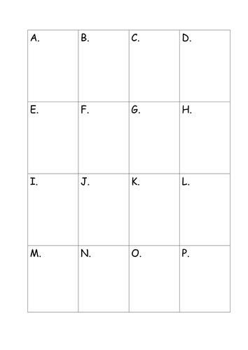 Short Generic Literacy Activities   