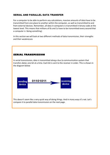 Serial and Parallel Data Transfer