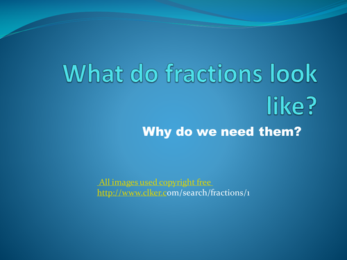 Understanding Fractions shapes + Percentages