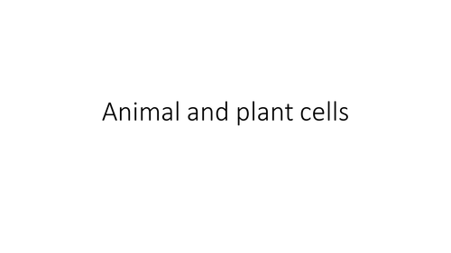 Biology: Cells