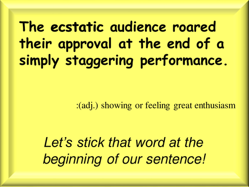 Varying Sentence Openers