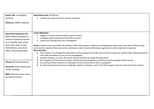 Insulation Investigation 