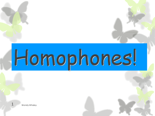 Homophones Lessons with Lesson Plan and activities
