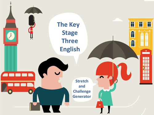 The Key Stage Three English Stretch and Challenge Generator
