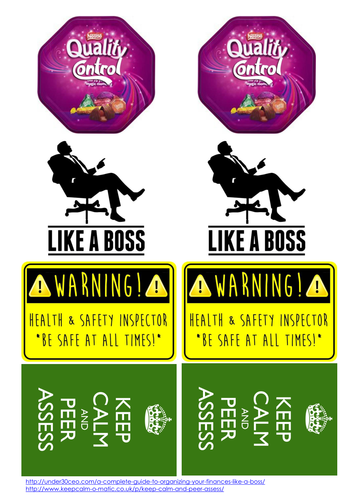 Practical Session Student Badges (roles & responsibilities)