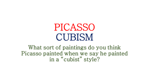 Picasso and cubism 