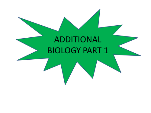 AQA Additional Biology Part 1