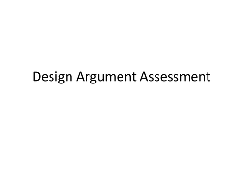 Design/ teleological  Argument Worksheets