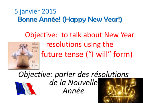 The Future tense "I will" and New Year Resolutions