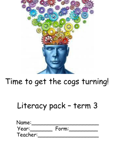 Literacy Homework booklet No. 3