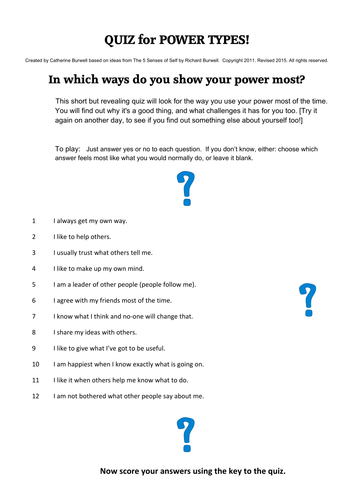 Quiz for Power Types