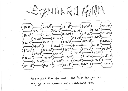 Standard form - identify path written in correct form