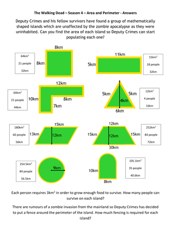 The Walking Dead - Season 4 - Perimeter and Area