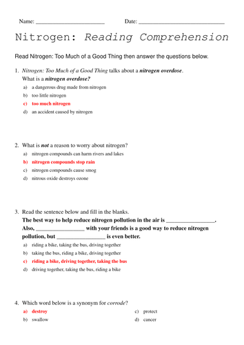 Science: Nitrogen