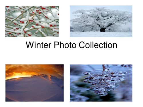 35 Winter Theme Photos PowerPoint For Discussion And Building Vocabulary