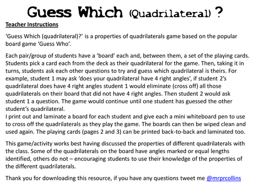 Guess Which (Quadrilateral)
