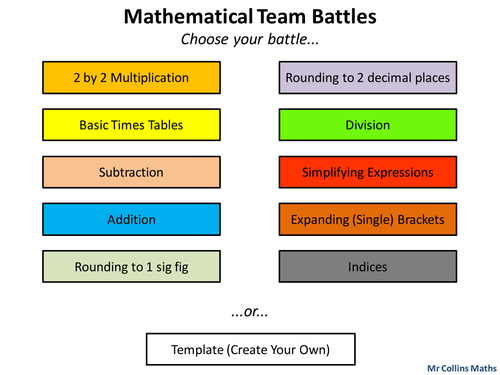 Mathematical Team Battles