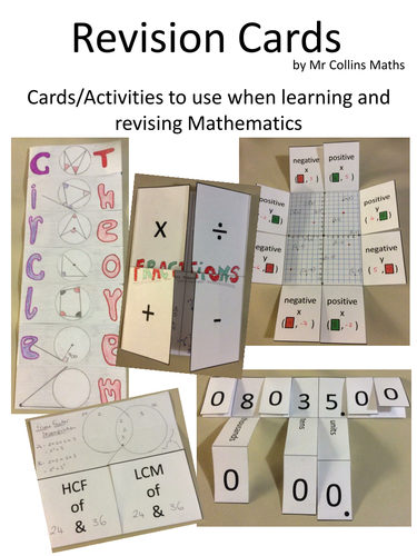 Mathematics Revision Cards/Activities Book
