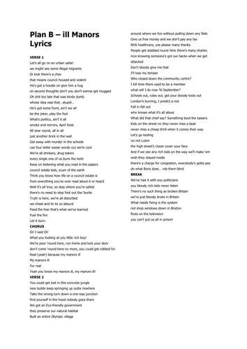 Issues for Community Cohesion