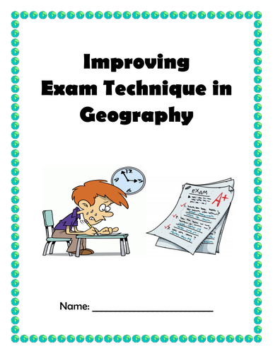 Exam technique booklet for Edexcel AS level