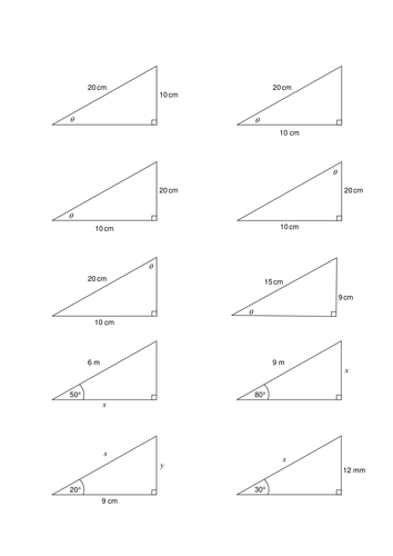 Printables Trig Ratios Worksheet which trig ratio activityworksheet by purpleak teaching resources tes